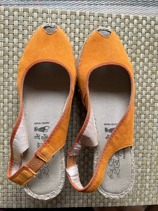 Spanish Brand Shoes - Espadrilles - Bright Orange suede